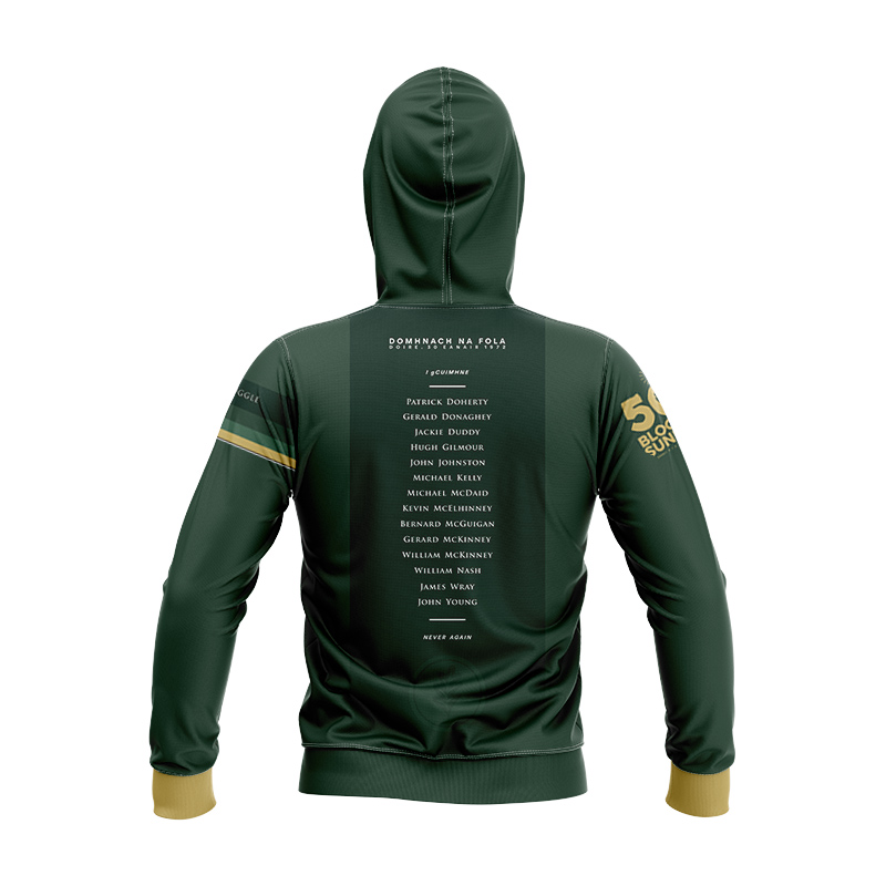 Kid's GAA Derry Bloody Sunday Commemorative White Hoodie