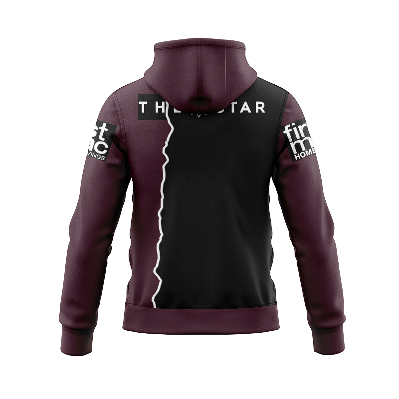 NRL Brisbane Broncos 2024 Training Mix Zipper Hoodie