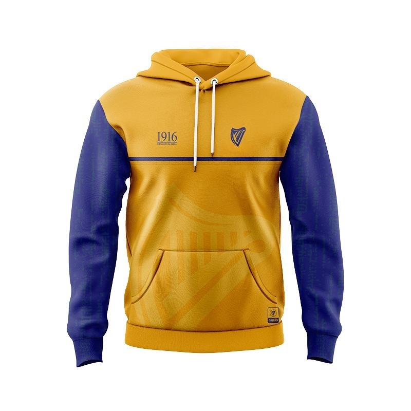Men's Ireland GAA 1916 Commemoration Yellow Blue Hoodie