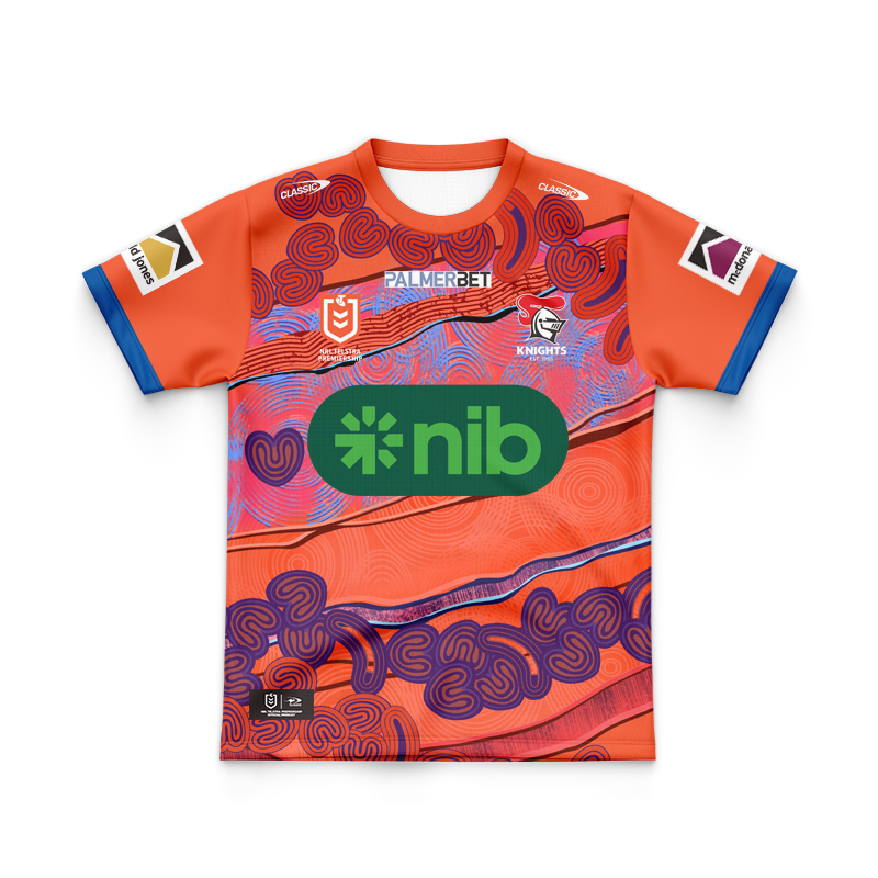 Kid's NRL Newcastle Knights 2024 Retail Indigenous Jersey