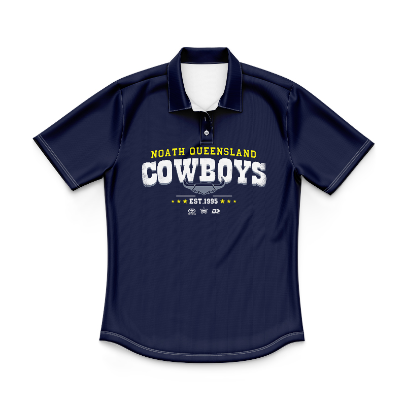 Kid's NRL North Queensland Cowboys 2024 Graphic Polo Shirt