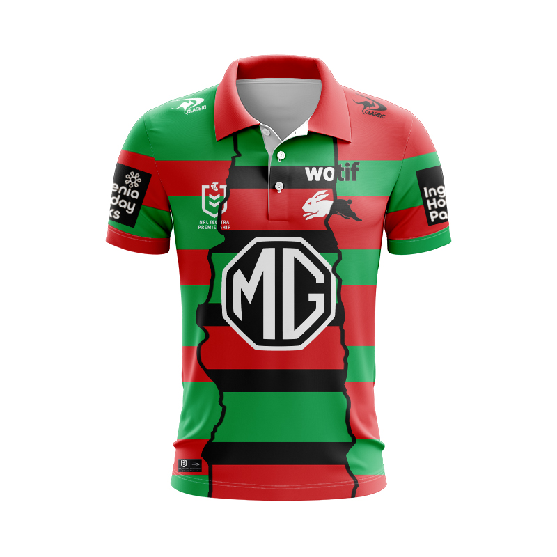 NRL South Sydney Rabbitohs 2024 Mix Polo Shirt