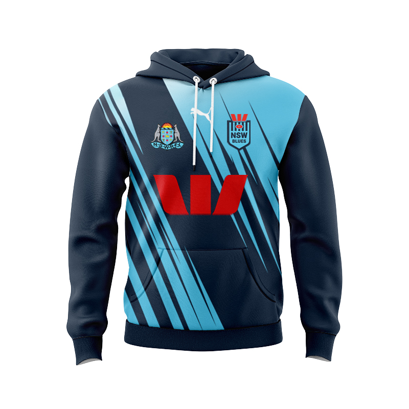 NRL NSW Blues 2024 Captains Run Hoodie