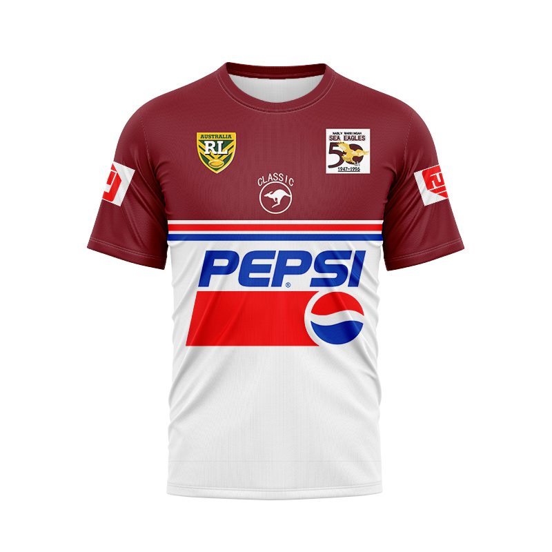NRL Manly Warringah Sea Eagles 1996 Retro Rugby Jersey