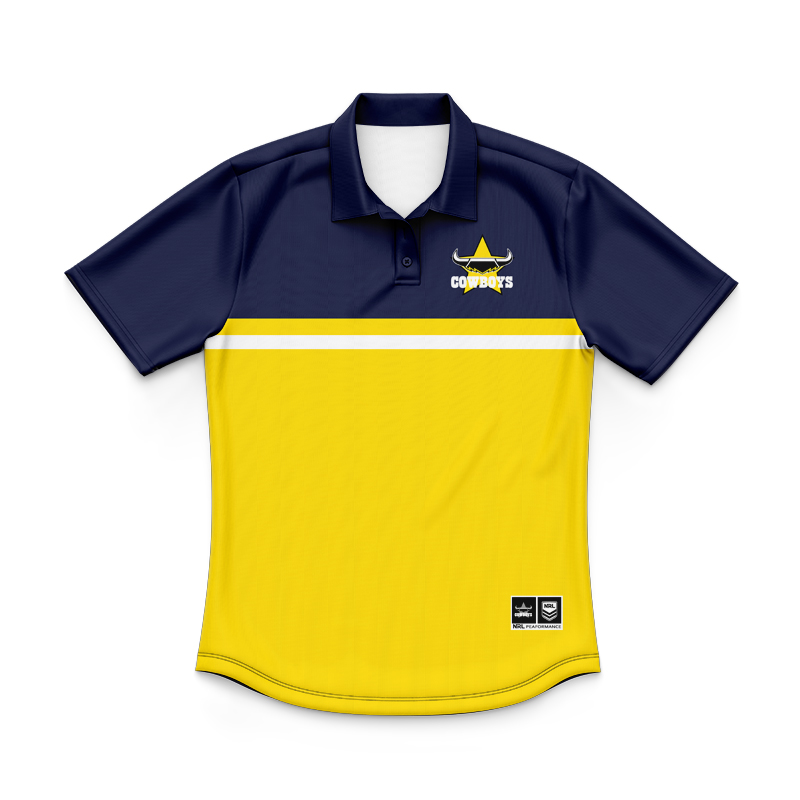 Kid's NRL North Queensland Cowboys 2024 Performance Polo Shirt
