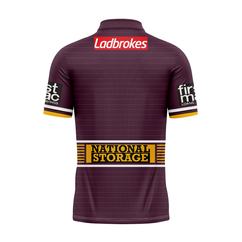NRL Brisbane Broncos 2022 Home Polo Shirt