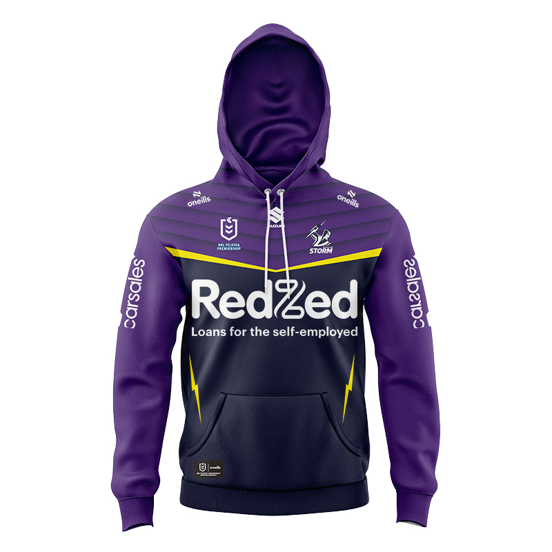 Kid's NRL Melbourne Storm 2024 Home Hoodie