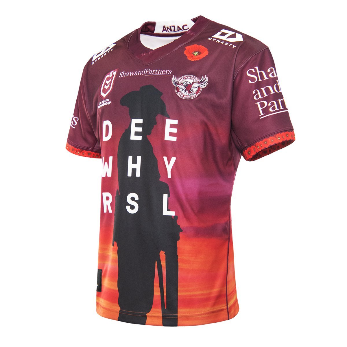 NRL Manly Warringah Sea Eagles 2021 ANZAC Jersey