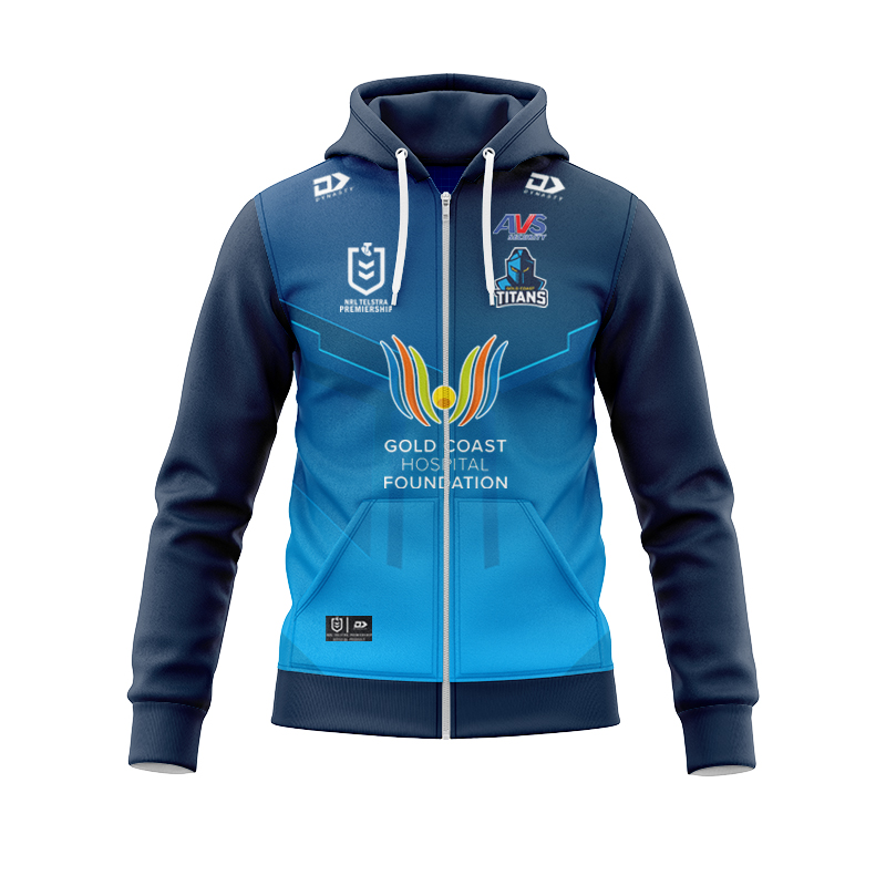 NRL Gold Coast Titans 2025 Junior Home Zipper Hoodie
