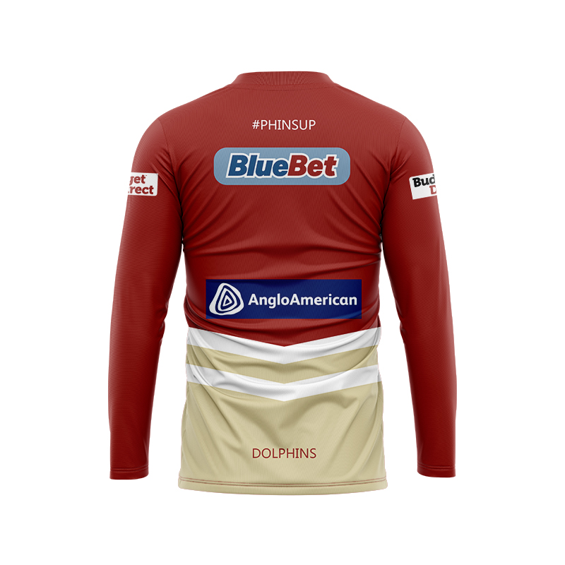 NRL Dolphins 2024 Long Sleeve Home Jersey