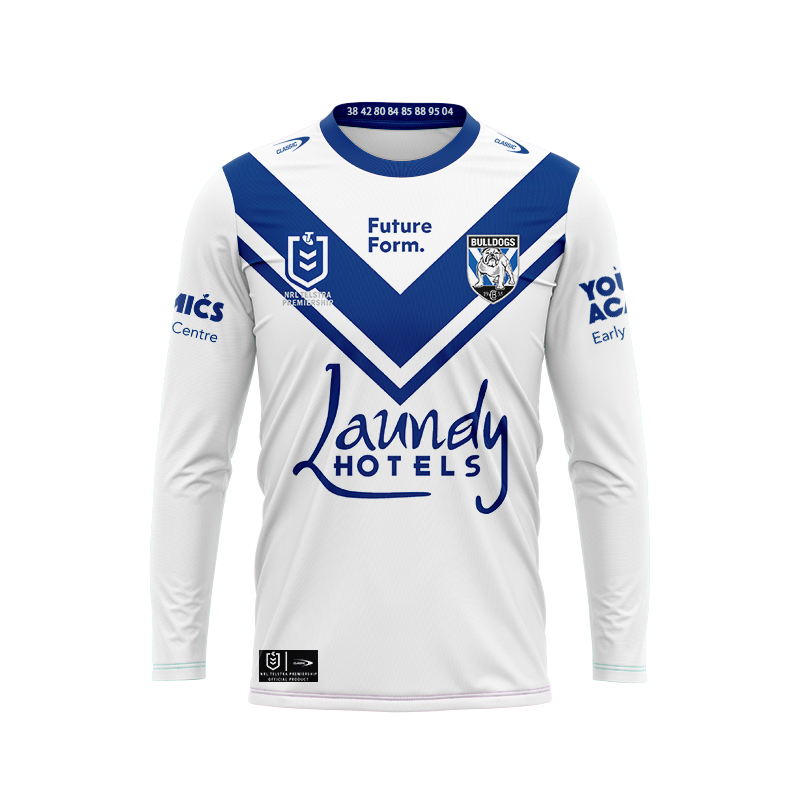 NRL Canterbury-Bankstown Bulldogs 2024 Long Sleeve Home Jersey