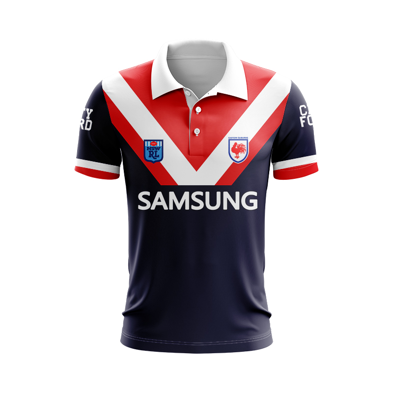 NRL Sydney Roosters 1993 Retro Polo Shirt
