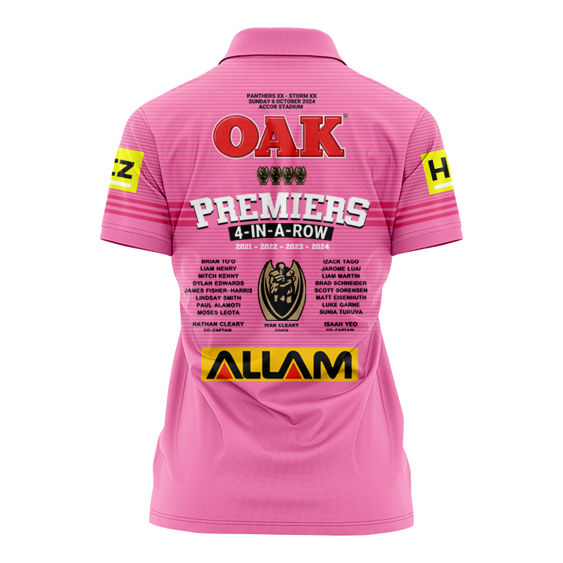 Women's NRL Penrith Panthers Premiers 2024 Polo Shirt