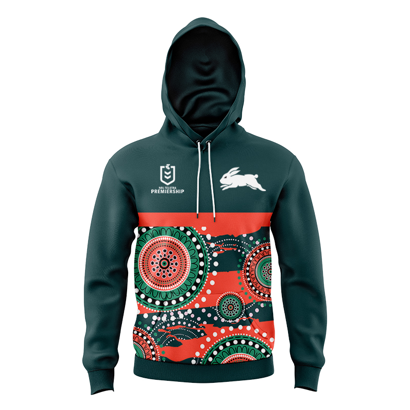 Kid's NRL South Sydney Rabbitohs 2024 Indigenous RS Hoodie