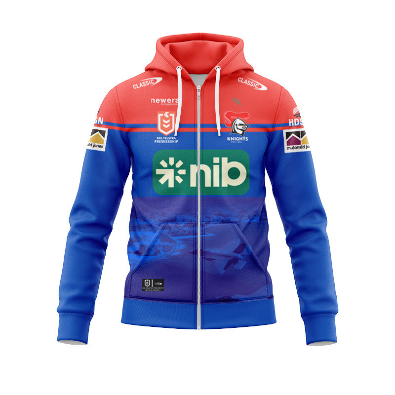 NRL Newcastle Knights 2024 Retail Commemorative Zipper Hoodie
