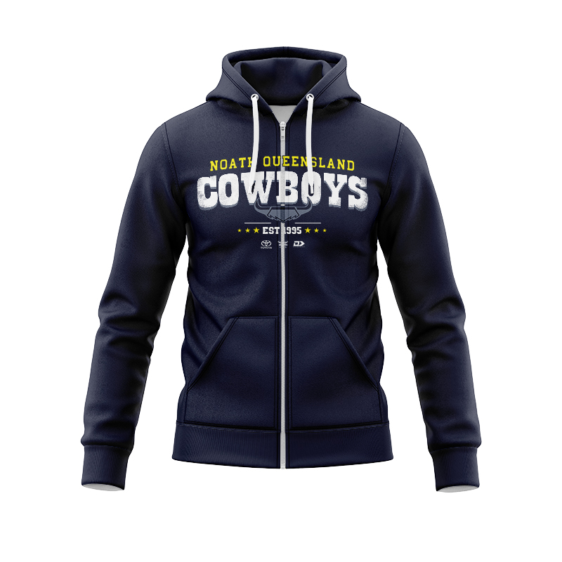 NRL North Queensland Cowboys 2024 Graphic Zipper Hoodie