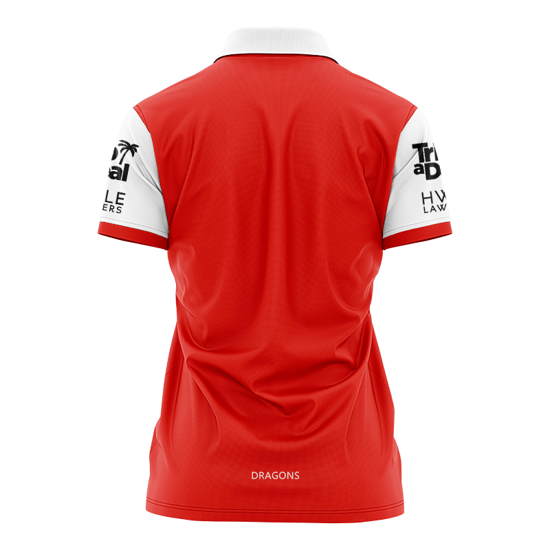 Women's NRL St George Illawarra Dragons 2024 Player Polo Shirt