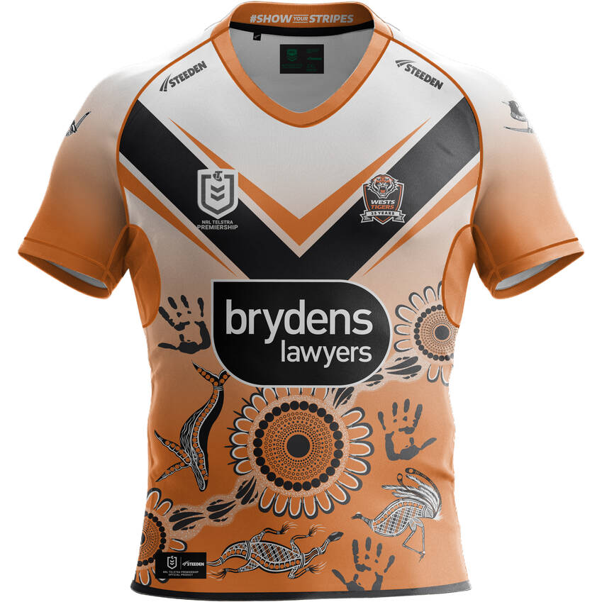 NRL Wests Tigers 2024 Indigenous Jersey