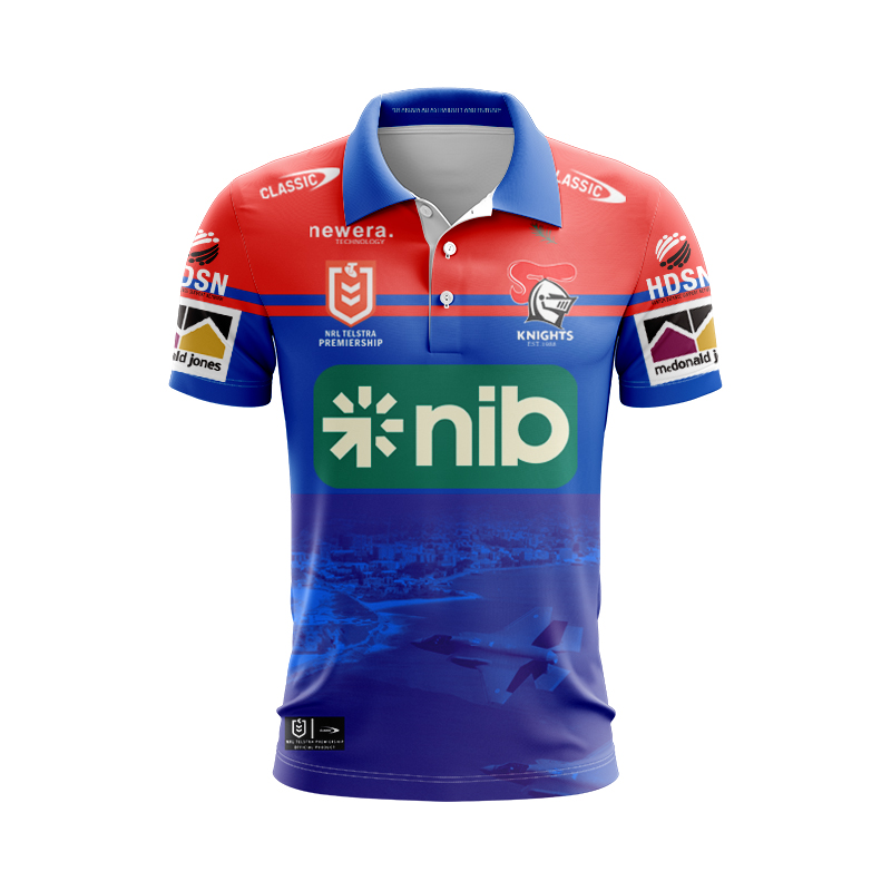 NRL Newcastle Knights 2024 Retail Commemorative Polo Shirt