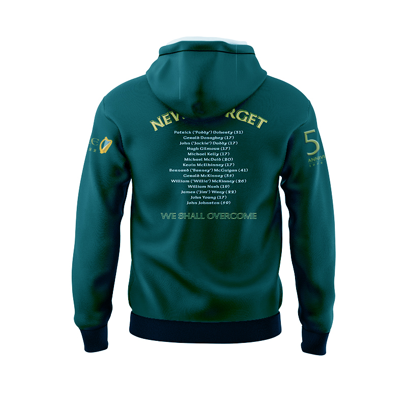 Men's Derry GAA Bloody Sunday Commemorative Dark Green Hoodie