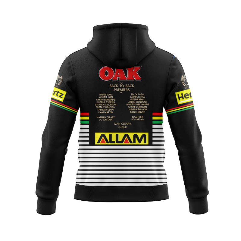 NRL Penrith Panthers 2022 Premiers Zipper Hoodie