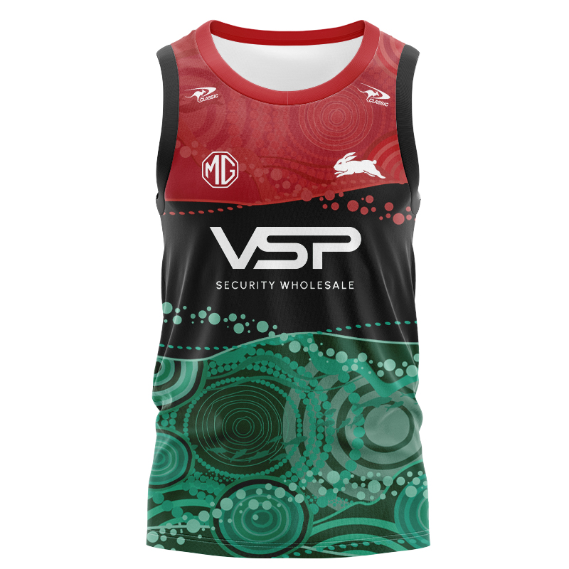 NRL South Sydney Rabbitohs 2024 Captains Run Singlet