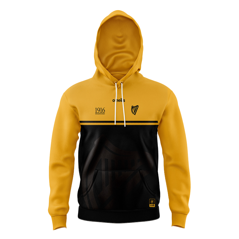 Kid's Ireland GAA 1916 Commemoration Black Yellow Hoodie