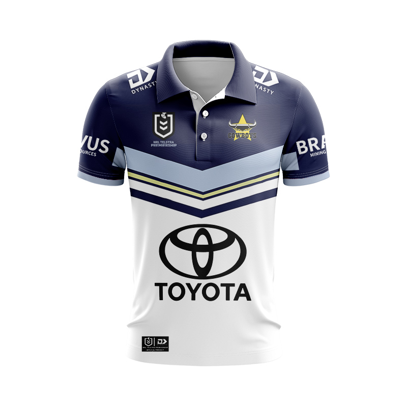 NRL North Queensland Cowboys 2024 Away Polo Shirt