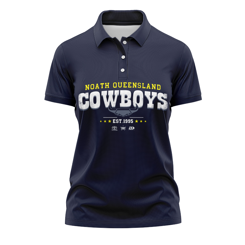 Women's NRL North Queensland Cowboys 2024 Graphic Polo Shirt