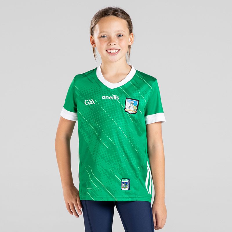 Kid's GAA 2023 Limerick 2 Stripe Home Jersey