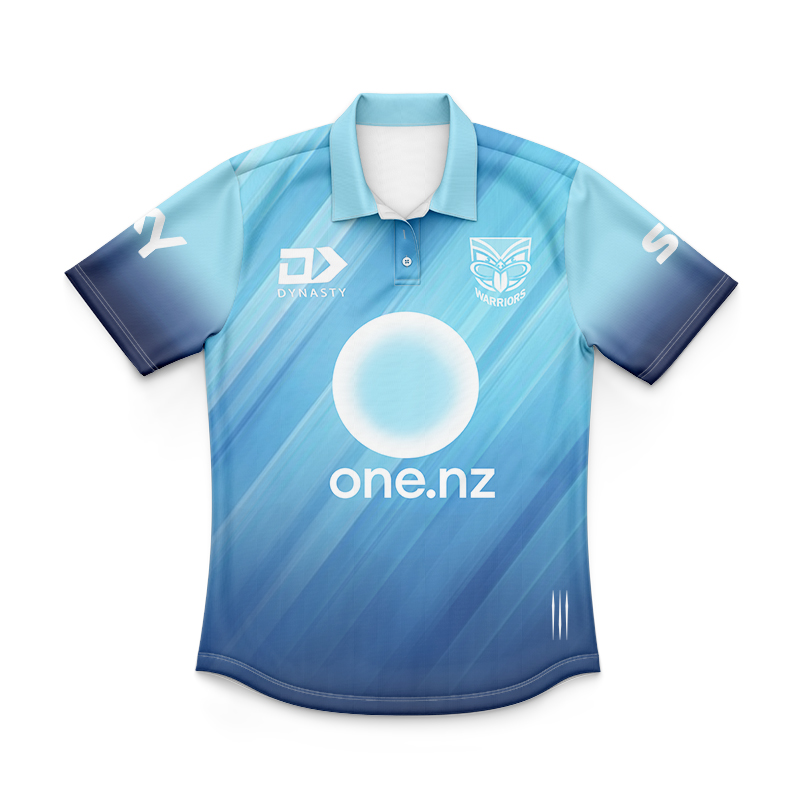Kid's NRL New Zealand Warriors 2024 Dynasty Pre-Season Polo Shirt