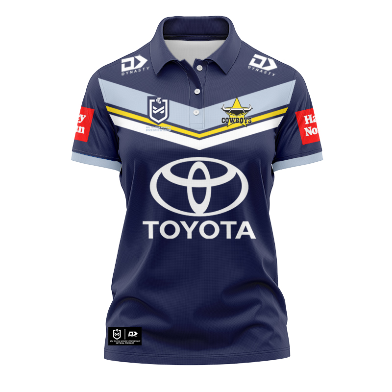 Women's NRLW North Queensland Cowboys 2024 Home Polo Shirt