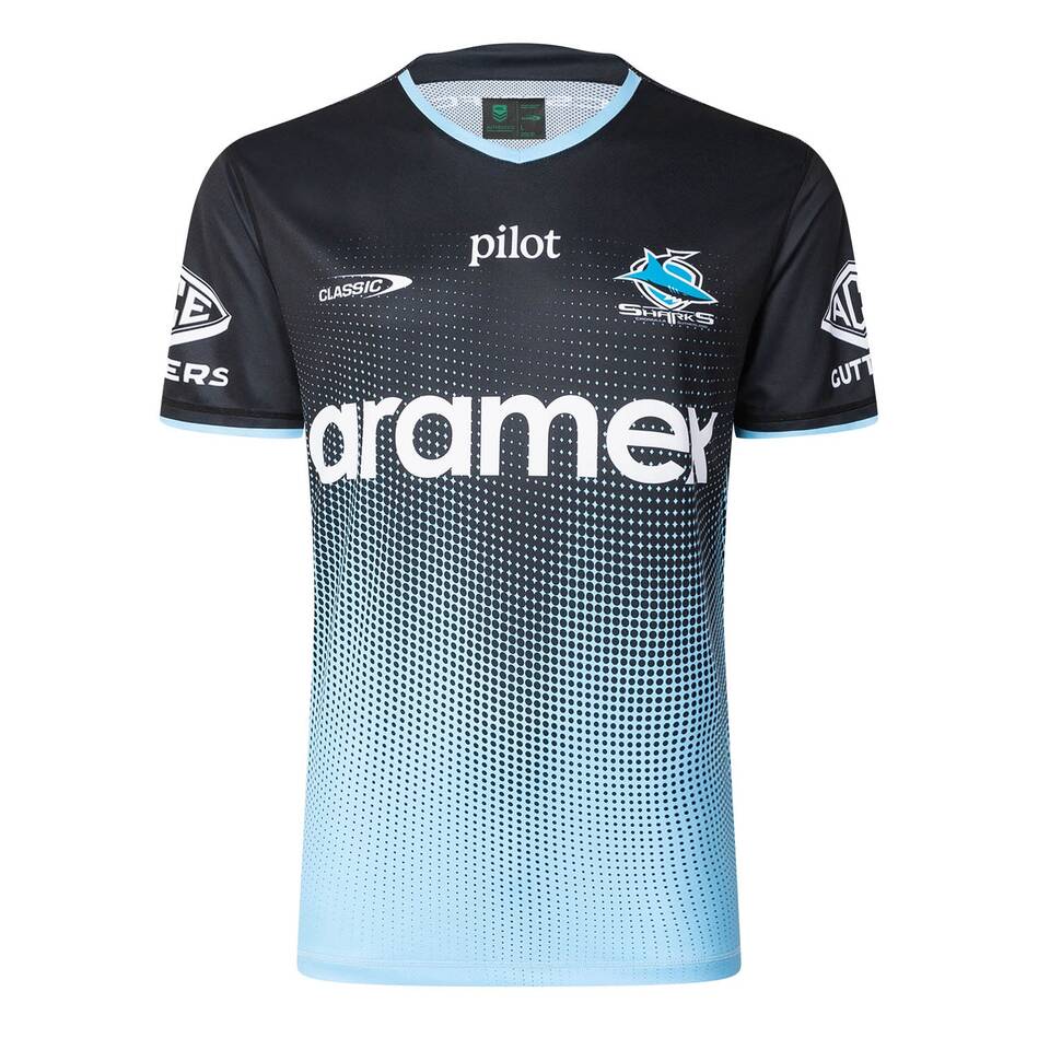 NRL Cronulla-Sutherland Sharks 2025 Blk Training Jersey