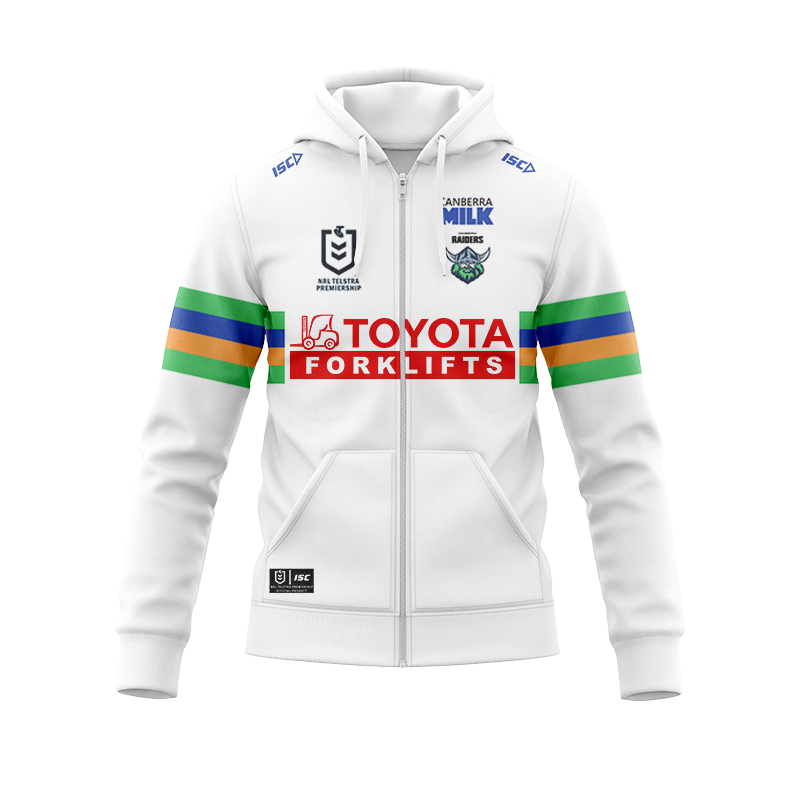 NRL Canberra Raiders 2024 Away Zipper Hoodie