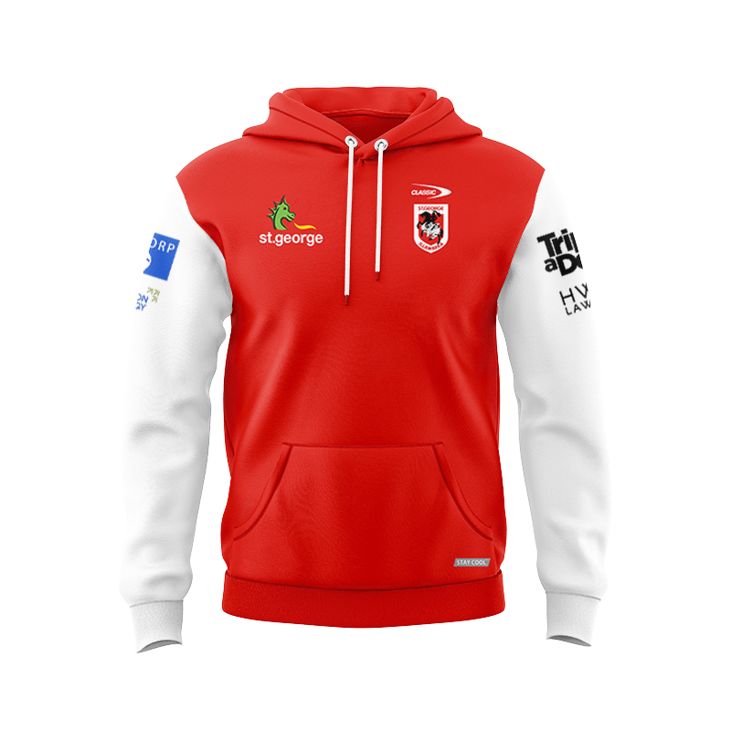 NRL St George Illawarra Dragons 2024 Player Hoodie