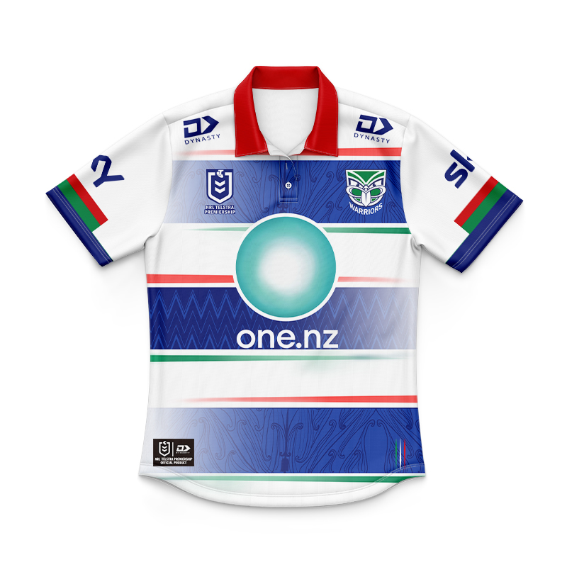 Kid's NRL New Zealand Warriors 2024 Away Polo Shirt