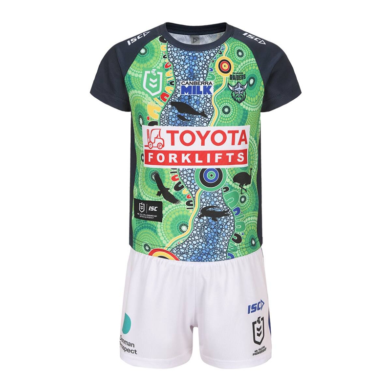 Kid's Canberra Raiders 2024 Indigenous Jersey+Shorts