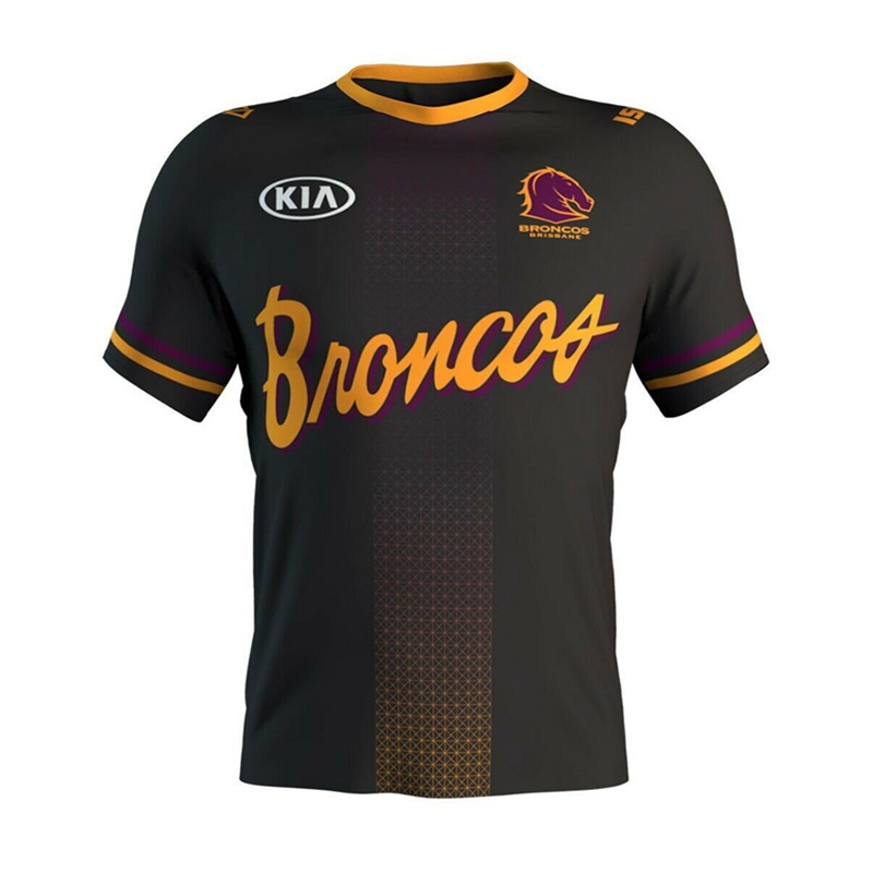NRL Brisbane Broncos 2024 Players Run Out Jersey