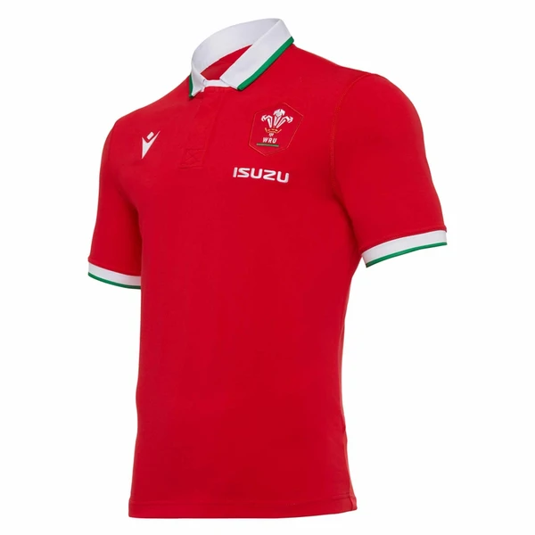 Wales Rugby 2021 Home Polo Shirt