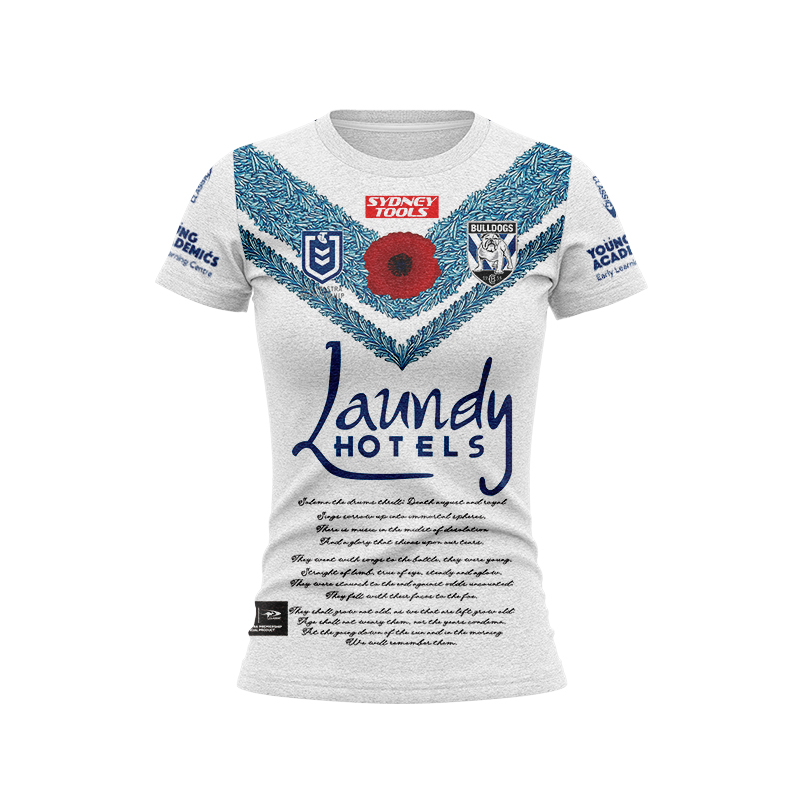 Women's NRL Canterbury-Bankstown Bulldogs 2023 ANZAC Jersey