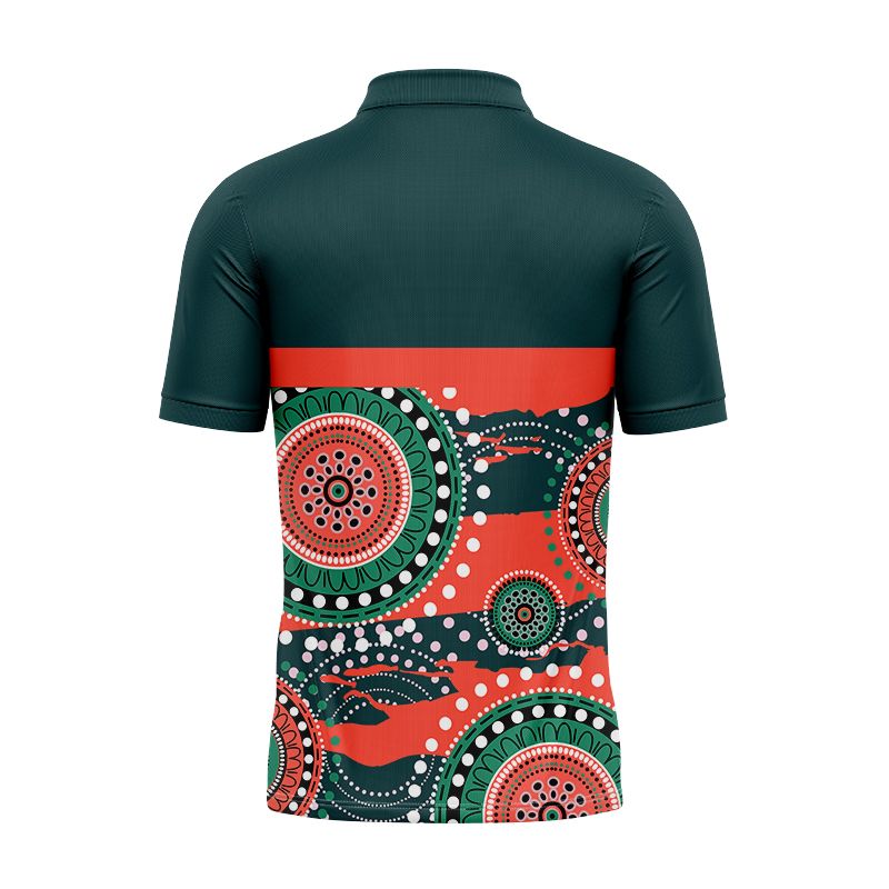 NRL South Sydney Rabbitohs 2024 Indigenous RS Polo Shirt