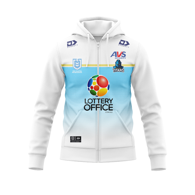 NRL Gold Coast Titans 2025 Away Zipper Hoodie
