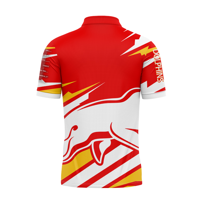 NRL Dolphins 2024 'FISHFINDER' Polo Shirt