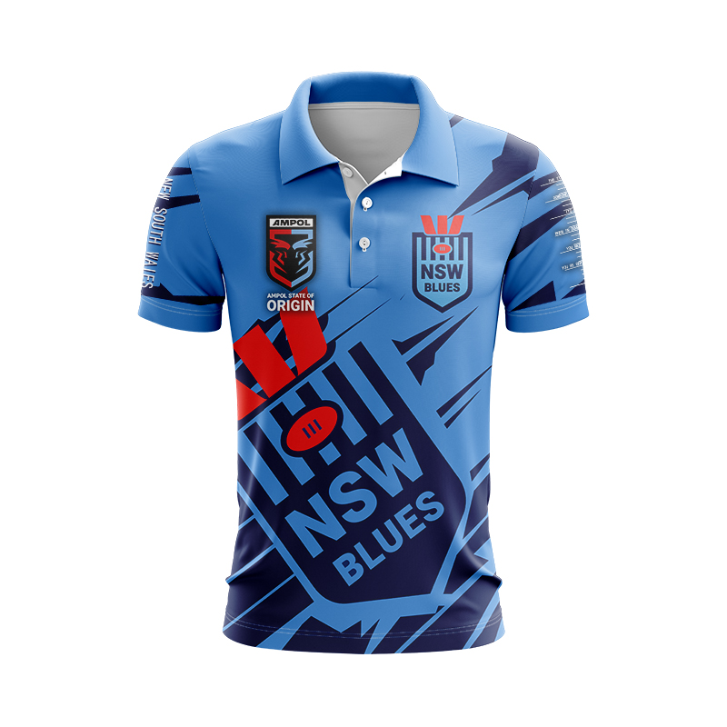 NSW Blues 2024 'FISHFINDER' Fishing Polo Shirt