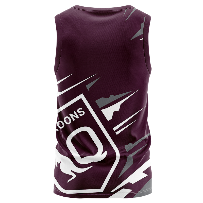 QLD Maroons 2024 'FISHFINDER' Fishing Singlet