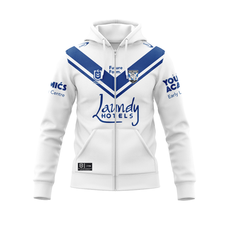 NRL Canterbury-Bankstown Bulldogs 2024 Home Zipper Hoodie