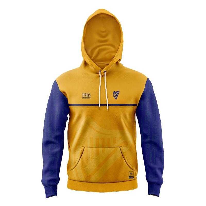Kid's Ireland GAA 1916 Commemoration Yellow Blue Hoodie