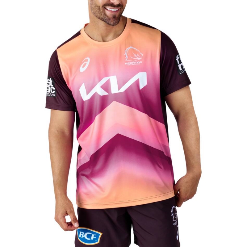 NRL Brisbane Broncos 2024 Sunstone Training Jersey
