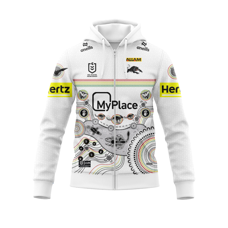 NRL Penrith Panthers 2024 Indigenous Zipper Hoodie