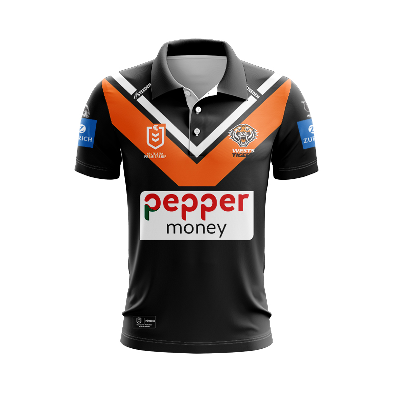 Wests Tigers 2025 Home Polo  Shirt